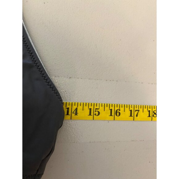 Boston Proper Gray Halter One-Piece Swimsuit Rhinestone Details Size 10 - Picture 10 of 11